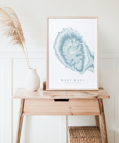 West Maui Map Print