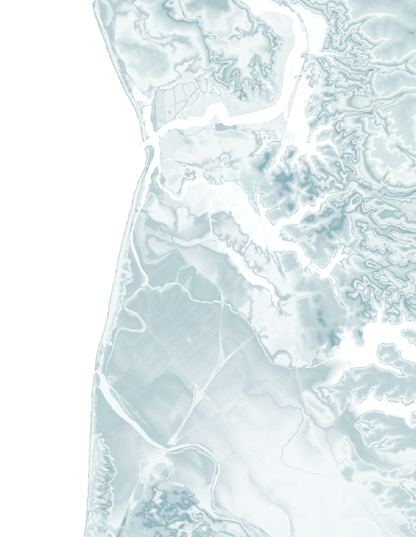 Monterey Bay Map Print