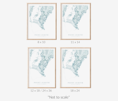 Point Judith Map Print