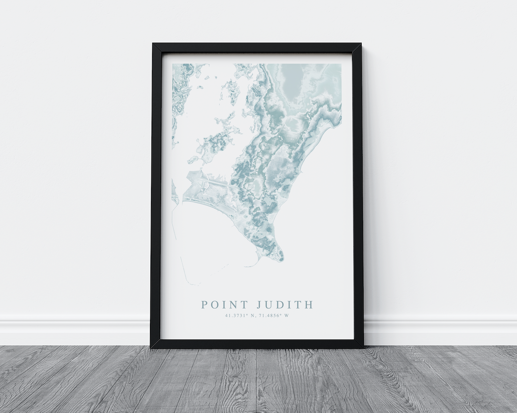 Point Judith Map Print