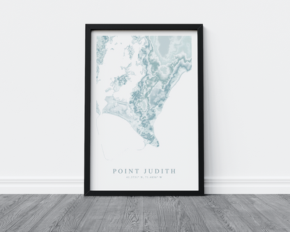 Point Judith Map Print