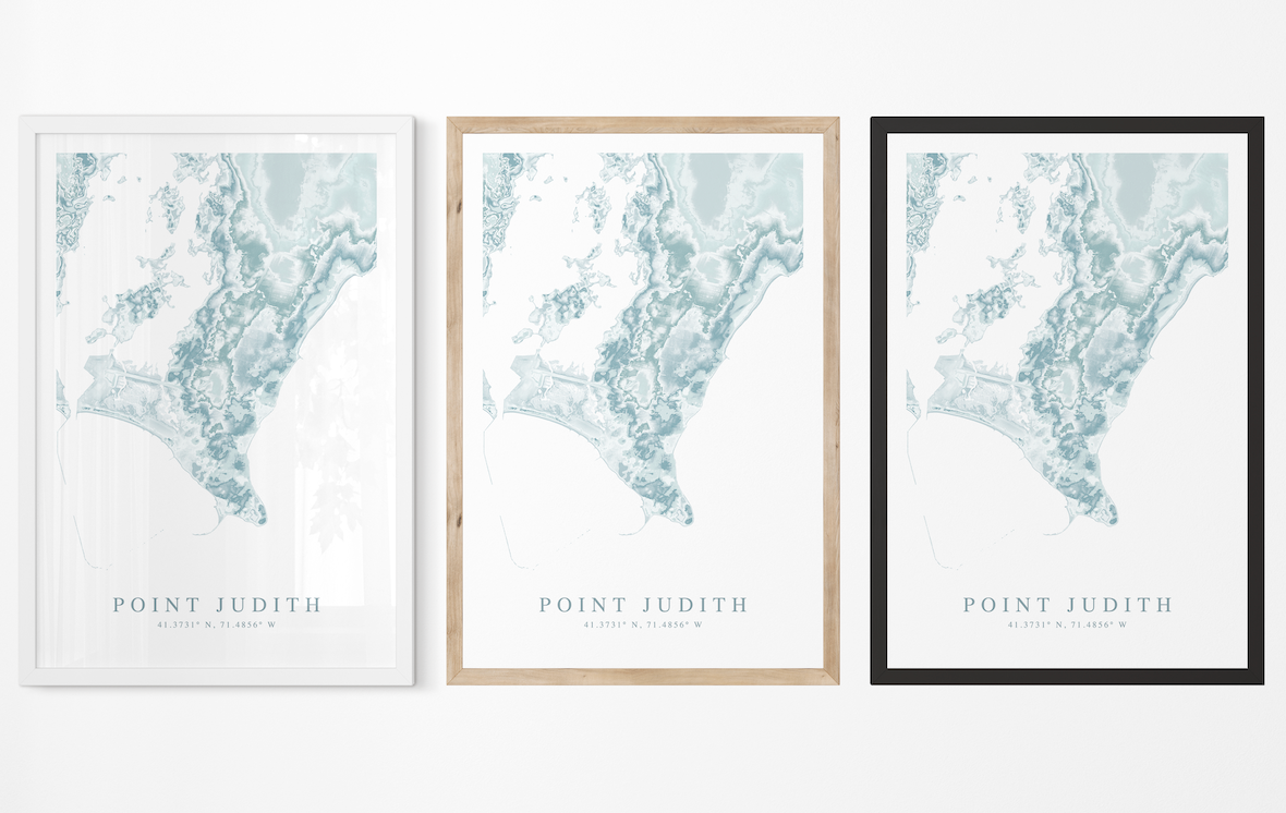 Point Judith Map Print