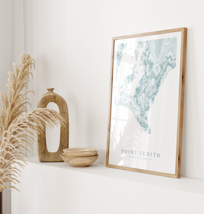 Point Judith Map Print