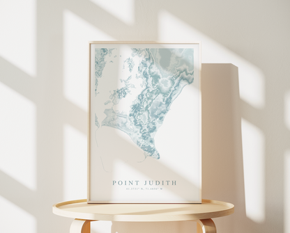 Point Judith Map Print