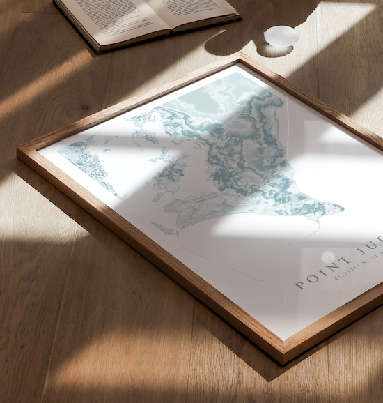 Point Judith Map Print