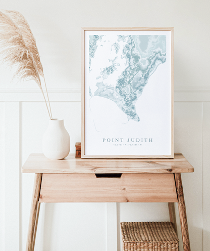Point Judith Map Print
