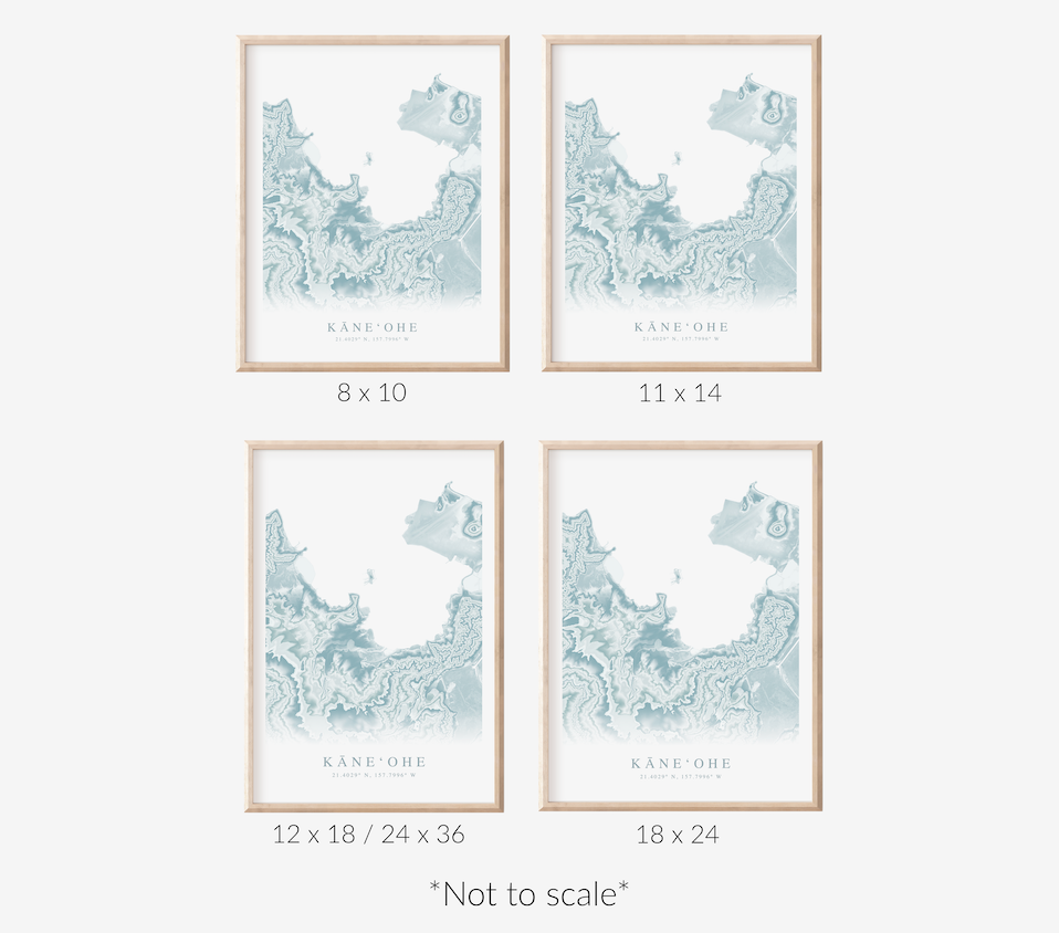 Kaneohe Map Print