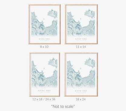 Kaneohe Map Print