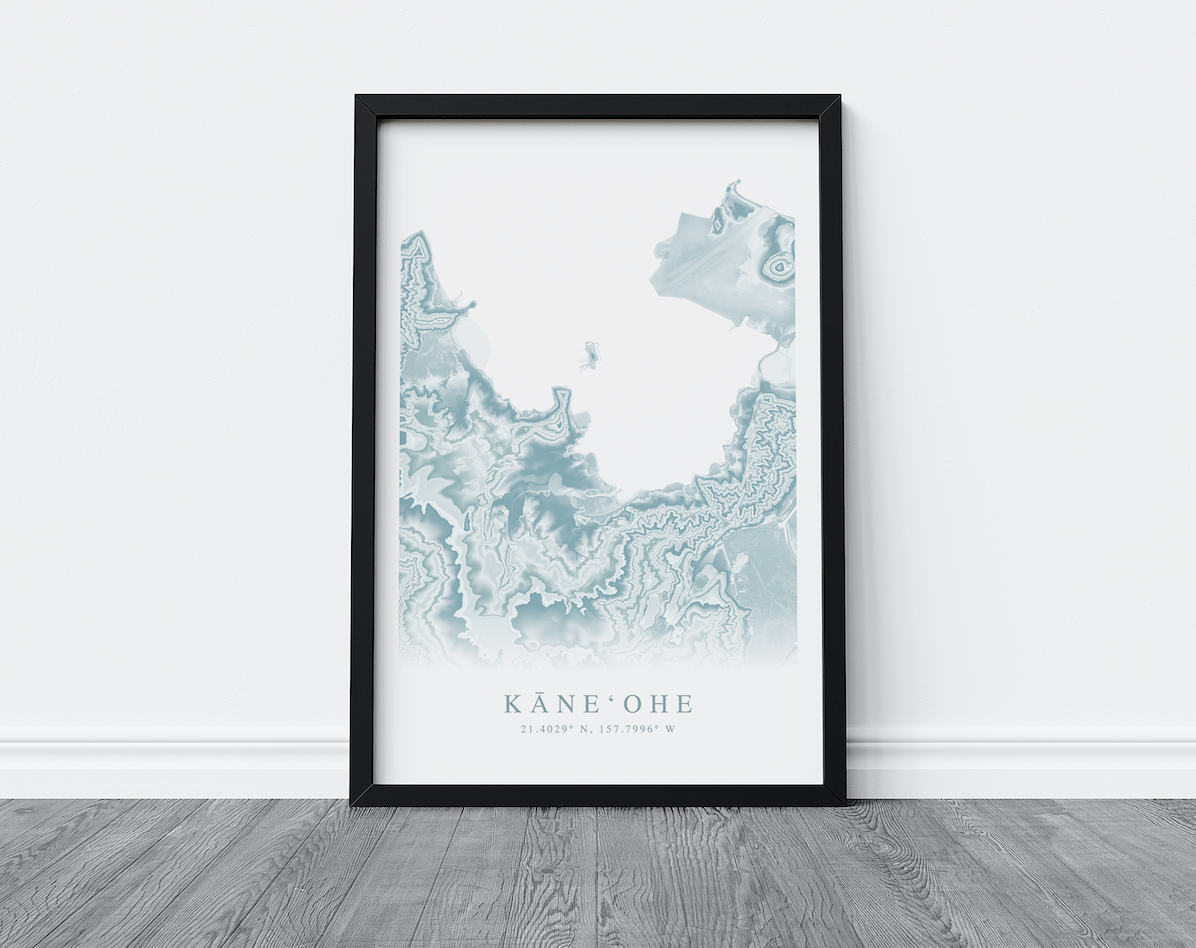 Kaneohe Map Print