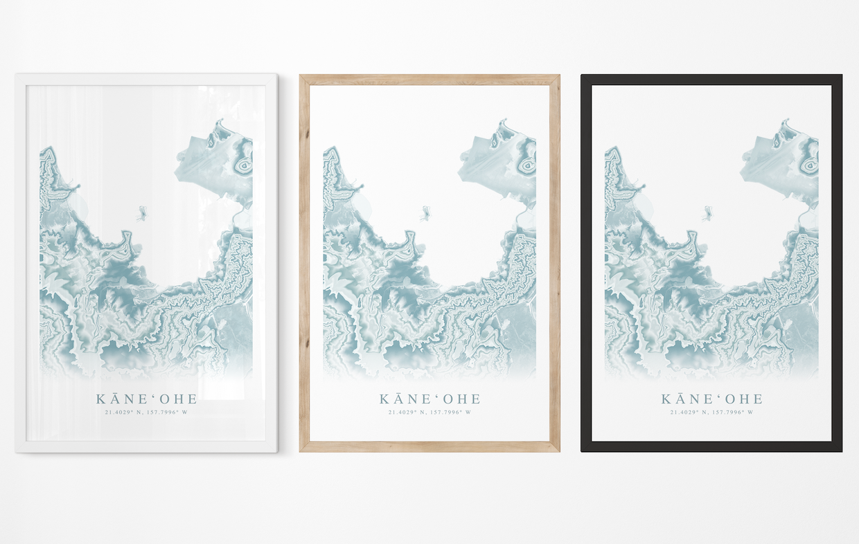 Kaneohe Map Print
