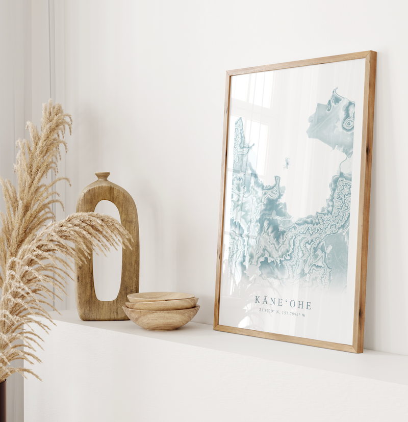 Kaneohe Map Print