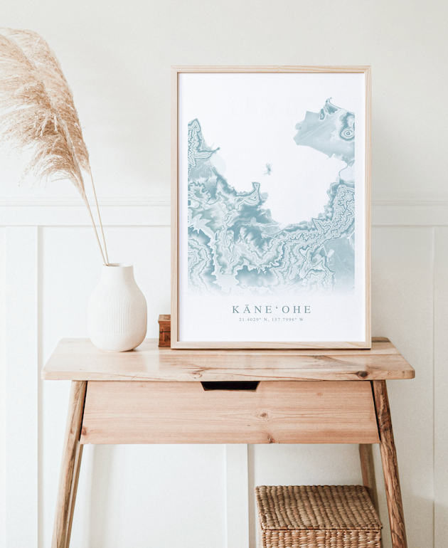 Kaneohe Map Print