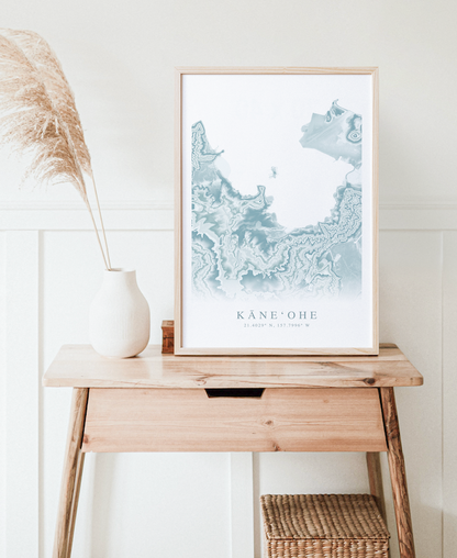 Kaneohe Map Print