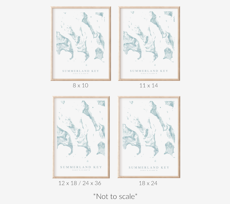 Summerland Key Map Print