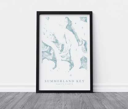 Summerland Key Map Print