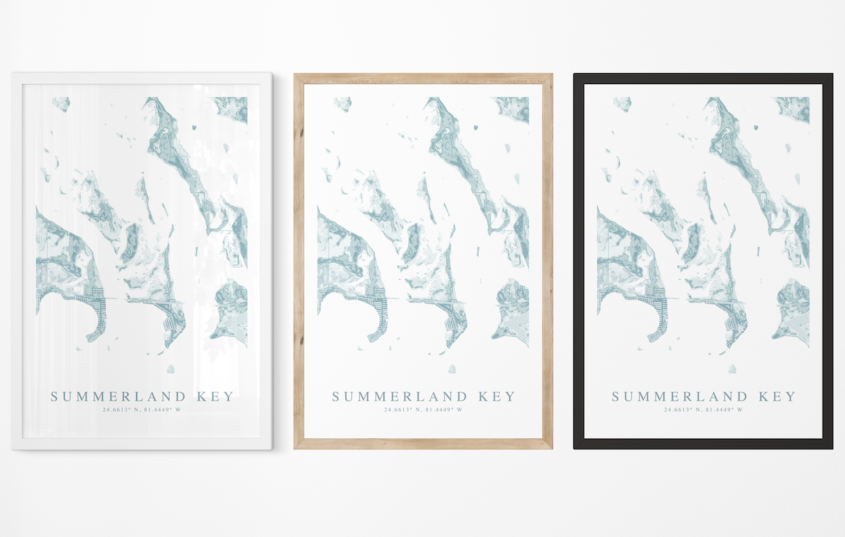 Summerland Key Map Print