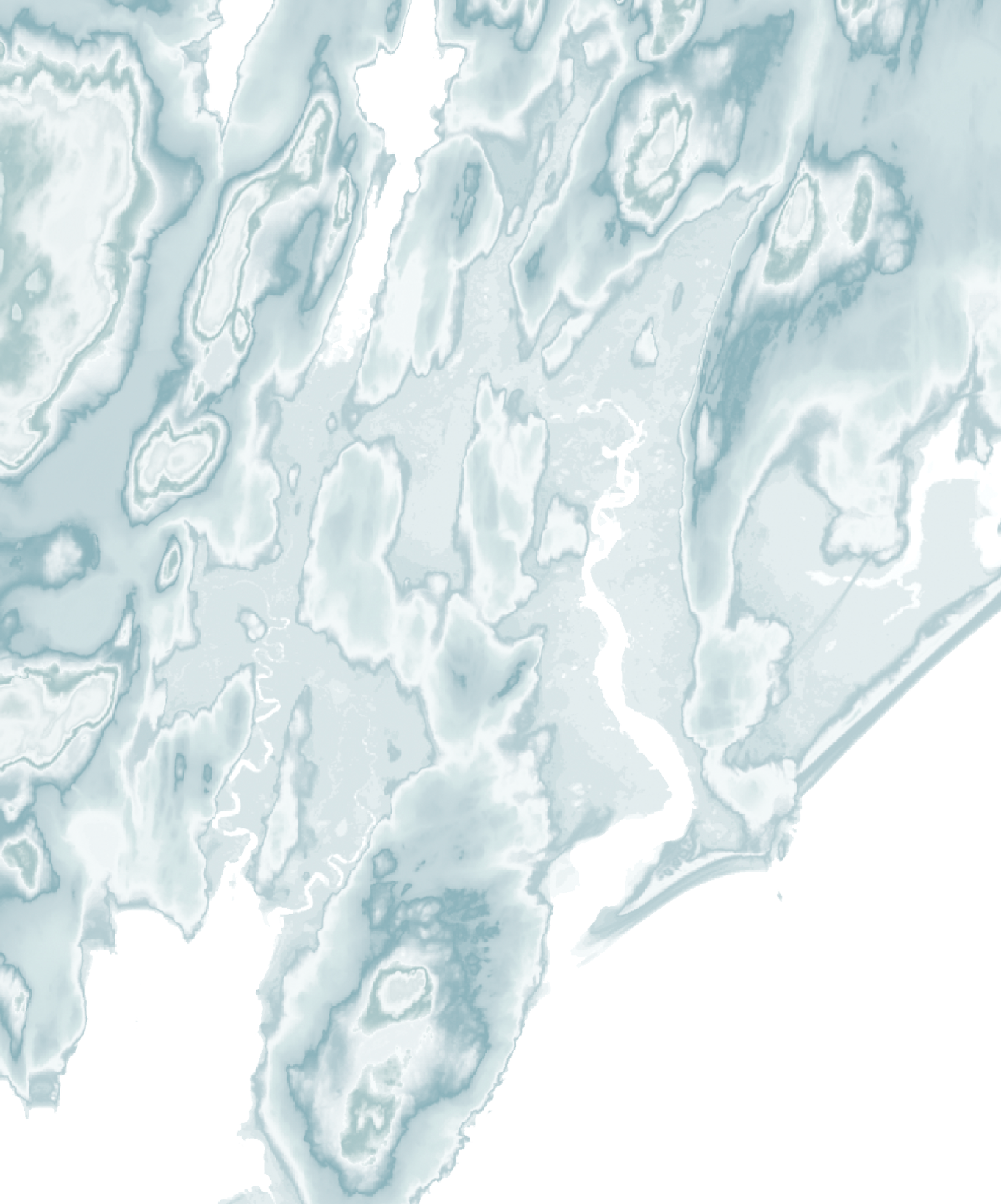 Georgetown Island ME Map Print