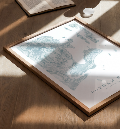 Popham Beach Map Print