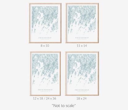 Friendship ME Map Print