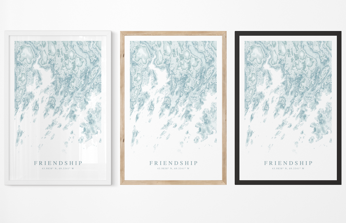 Friendship Me Map Friendship ME Map Print – VirtualMap