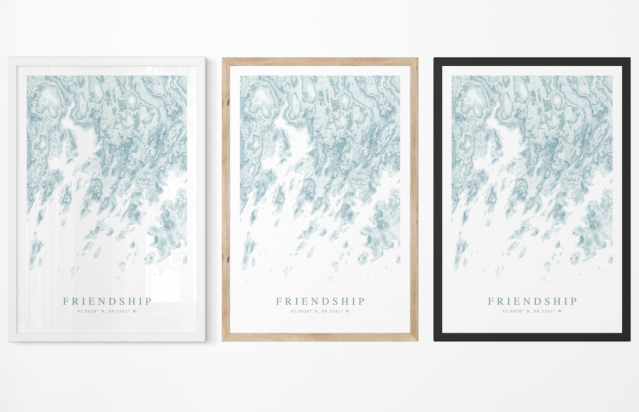 Friendship ME Map Print