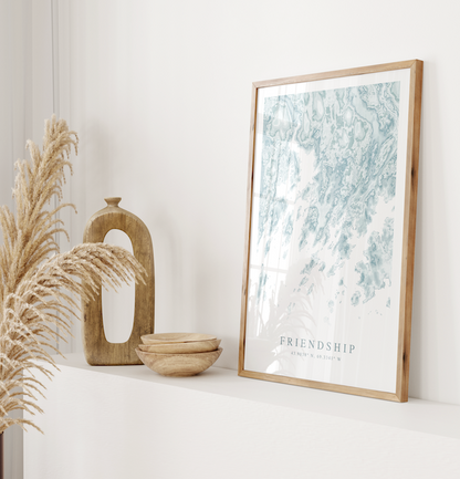 Friendship ME Map Print