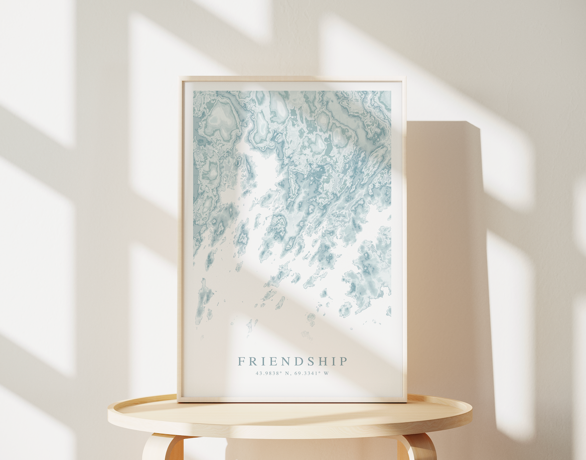 Friendship ME Map Print
