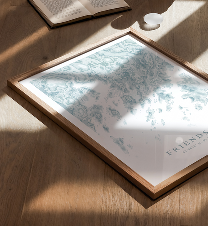 Friendship ME Map Print