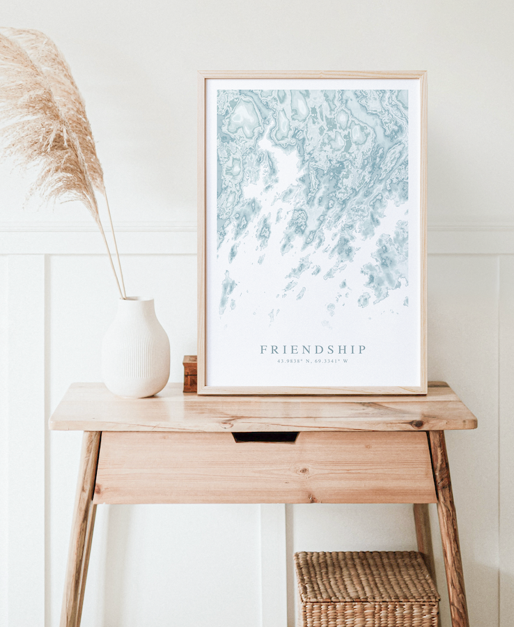 Friendship ME Map Print