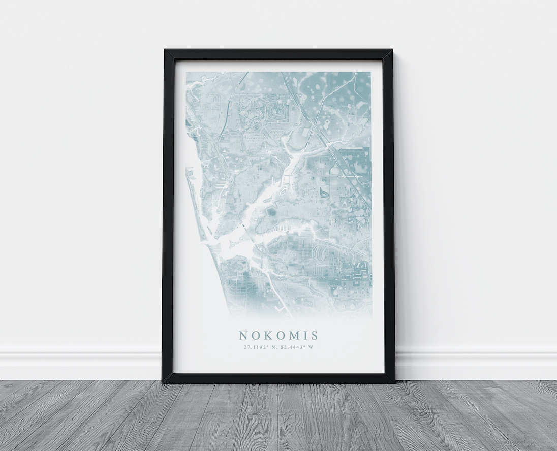 Nokomis Map Print