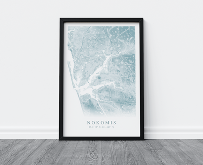 Nokomis Map Print