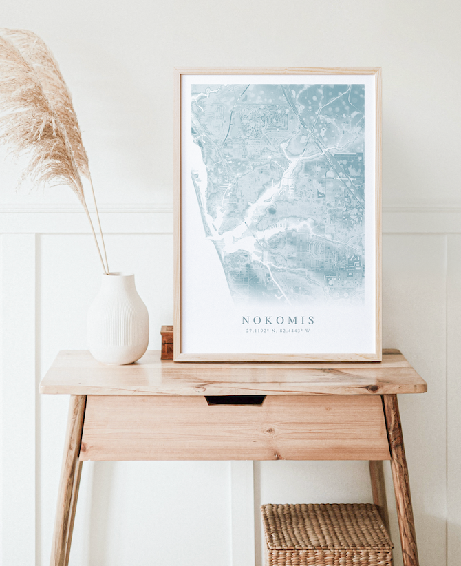 Nokomis Map Print