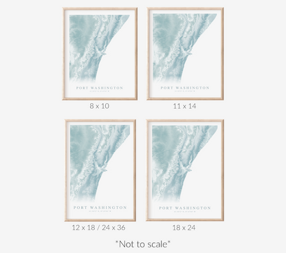 Port Washington WI Map Print