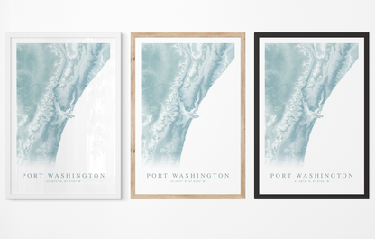 Port Washington WI Map Print