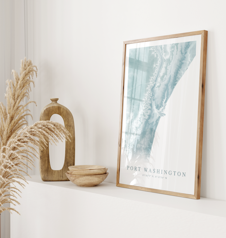 Port Washington WI Map Print