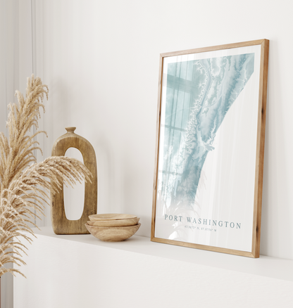 Port Washington WI Map Print