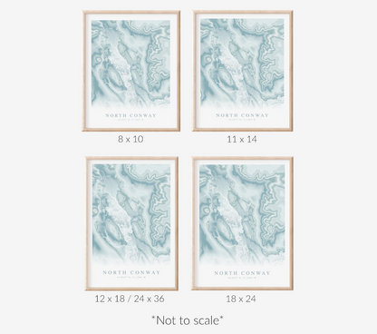 North Conway Map Print