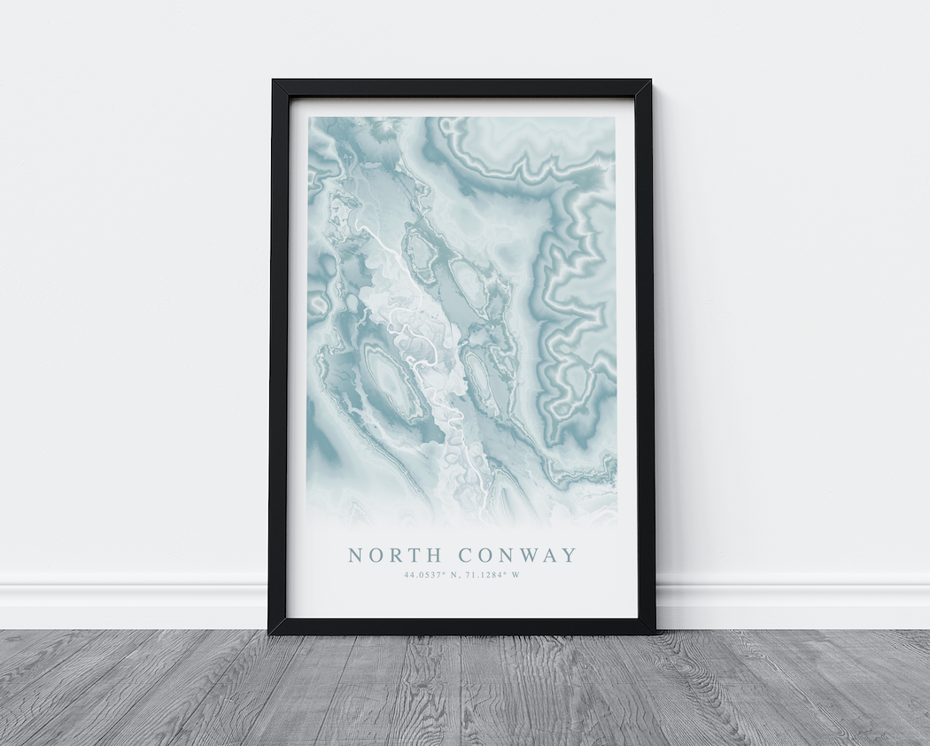 North Conway Map Print