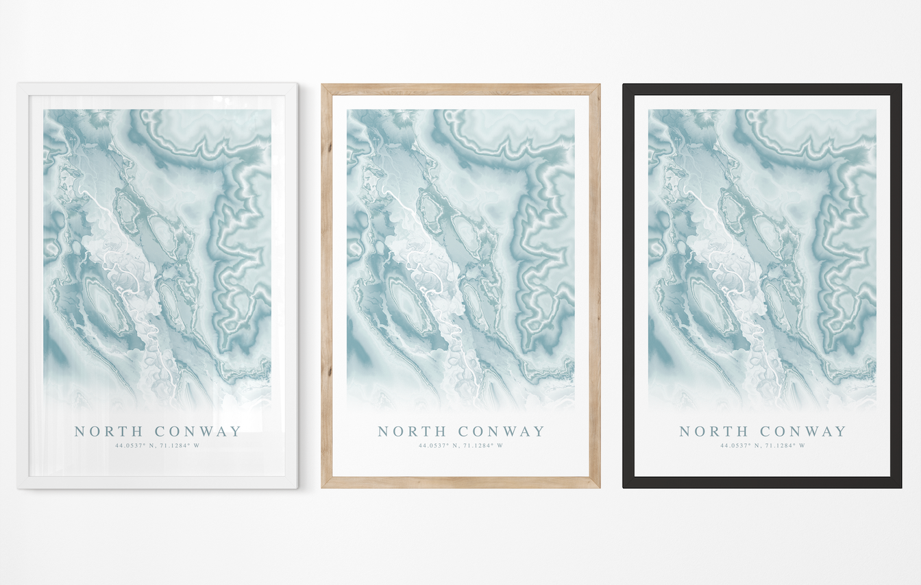 North Conway Map Print