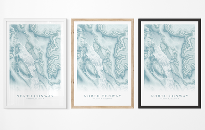 North Conway Map Print