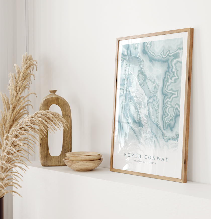 North Conway Map Print