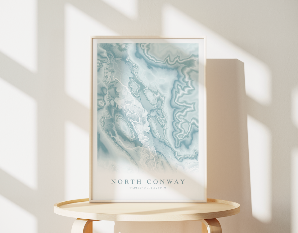 North Conway Map Print