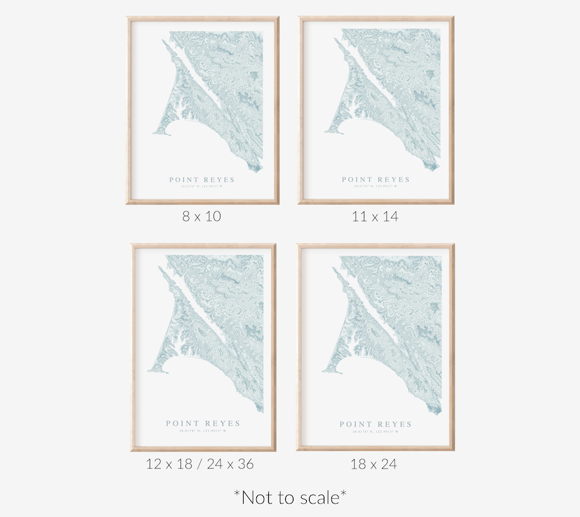 Point Reyes Map Print