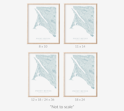 Point Reyes Map Print