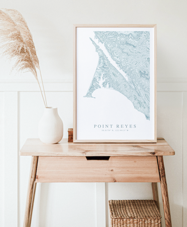 Point Reyes Map Print