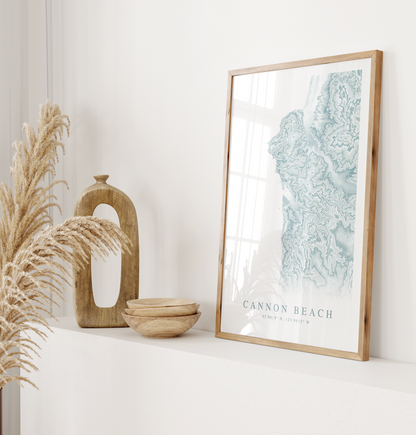 Cannon Beach OR Map Print