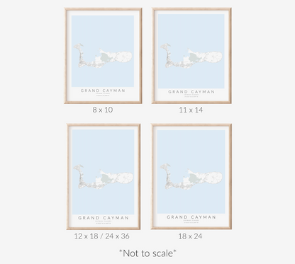Grand Cayman Map Print