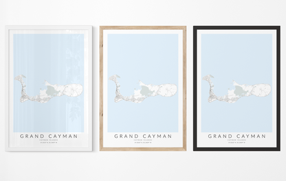 Grand Cayman Map Print
