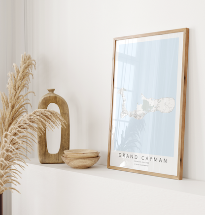 Grand Cayman Map Print