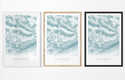 Pasadena CA Map Print